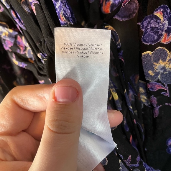 Ganni Printed Georgette Blouse Size 32 or XXS - Picture 10 of 10